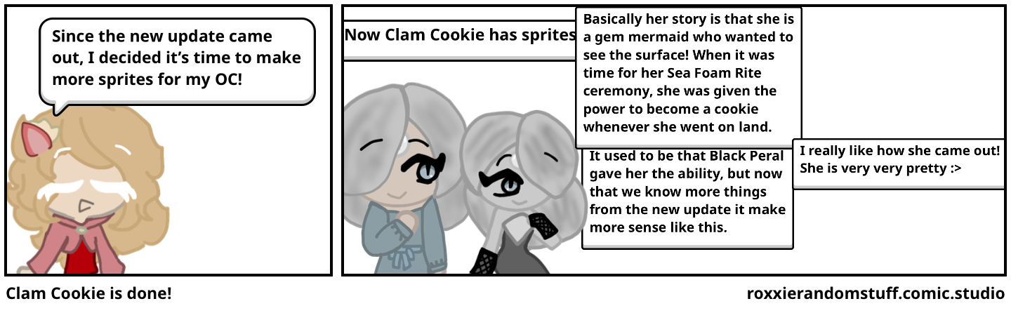 Clam Cookie is done!