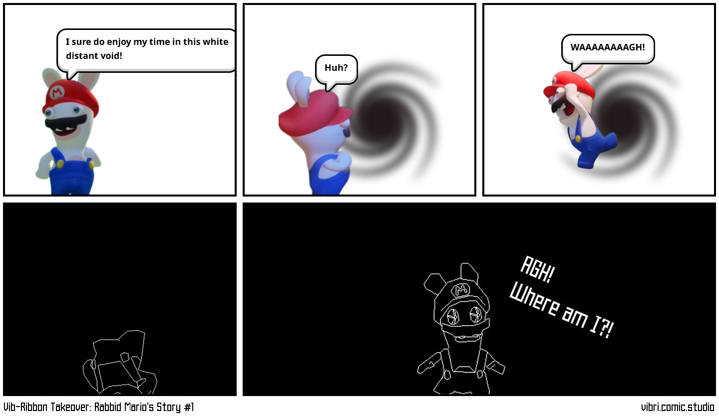Vib-Ribbon Takeover: Rabbid Mario's Story #1