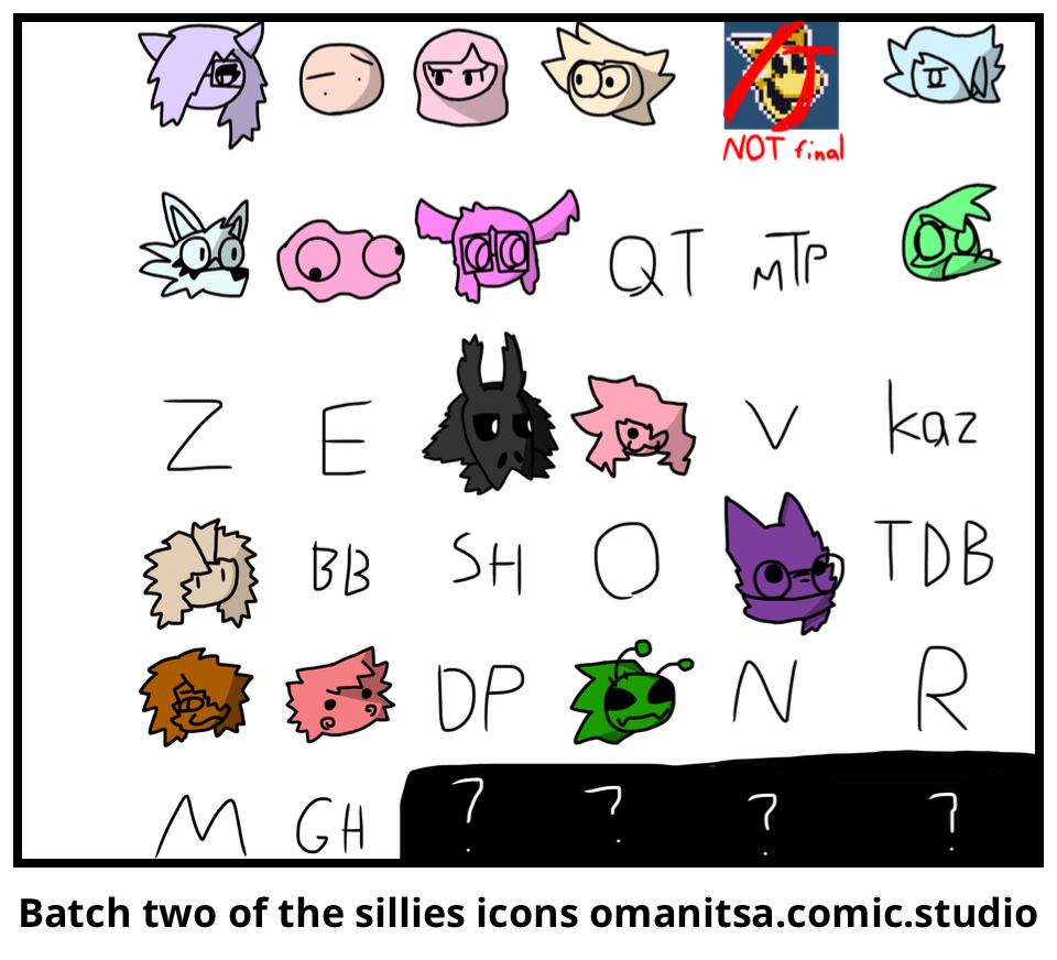 Batch two of the sillies icons