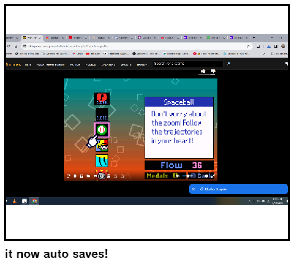 it now auto saves!