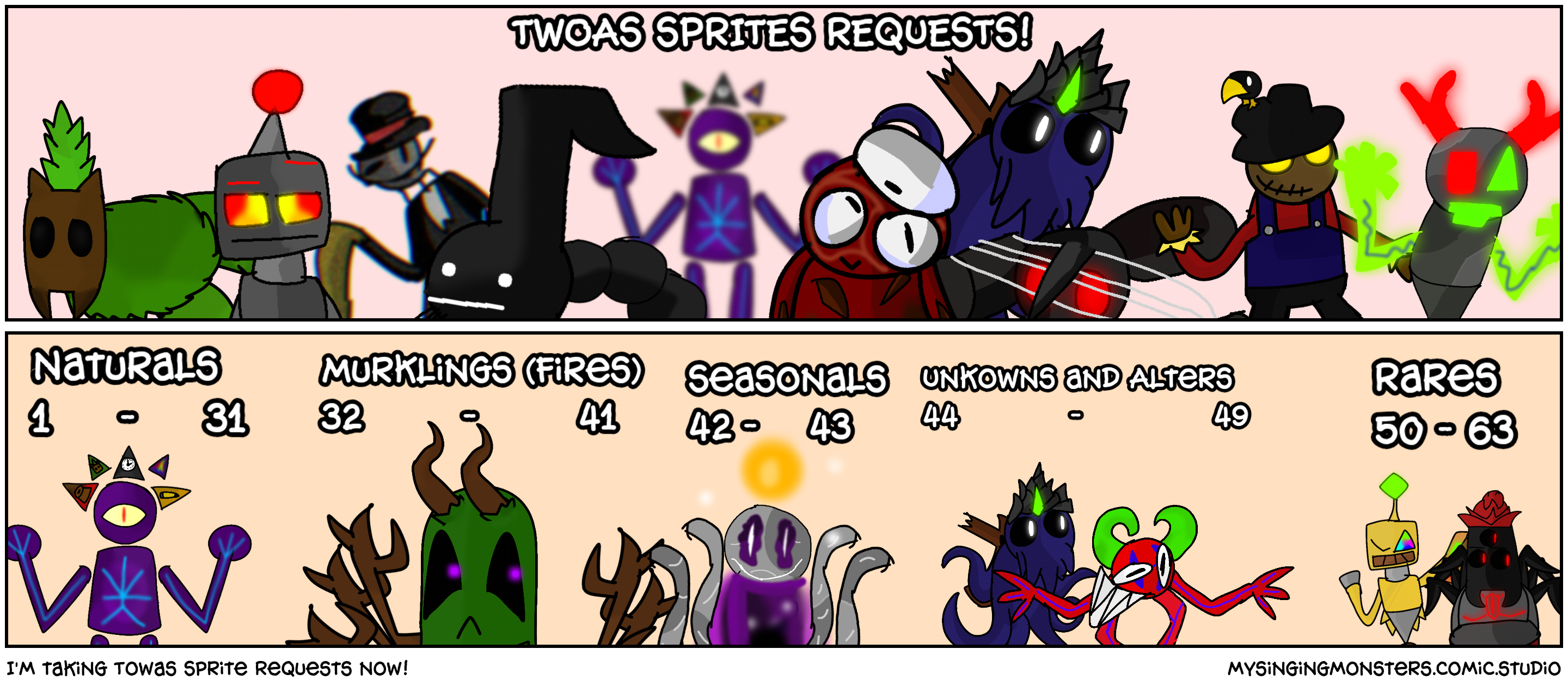 I'm taking Towas Sprite Requests now!