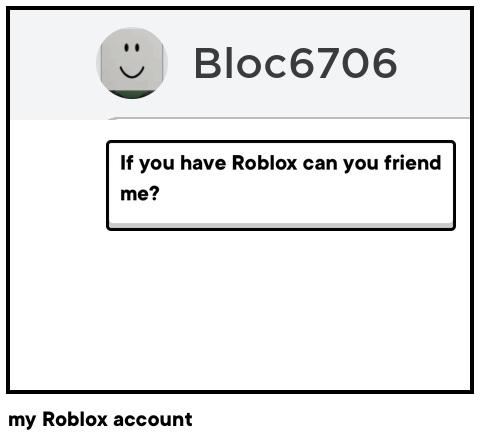 my Roblox account 