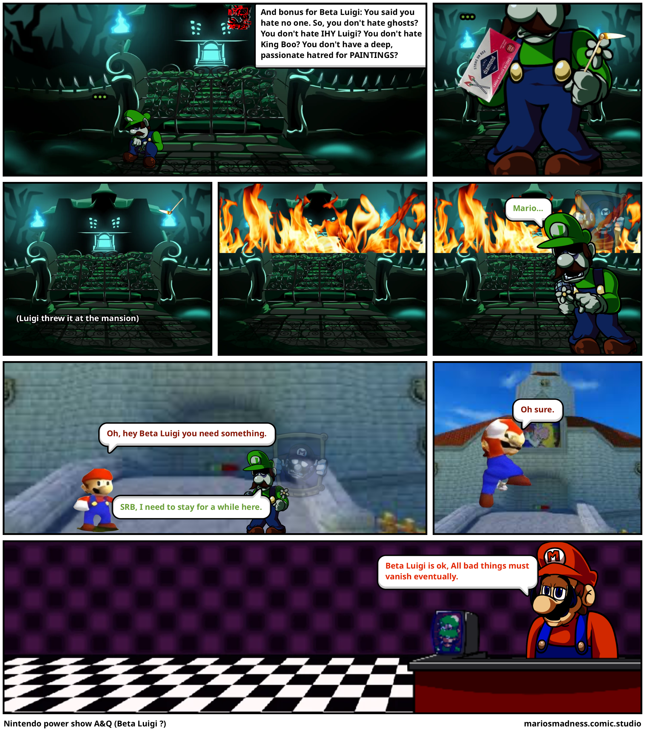 Nintendo power show A&Q (Beta Luigi ?)