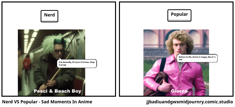 Nerd VS Popular - Sad Moments In Anime