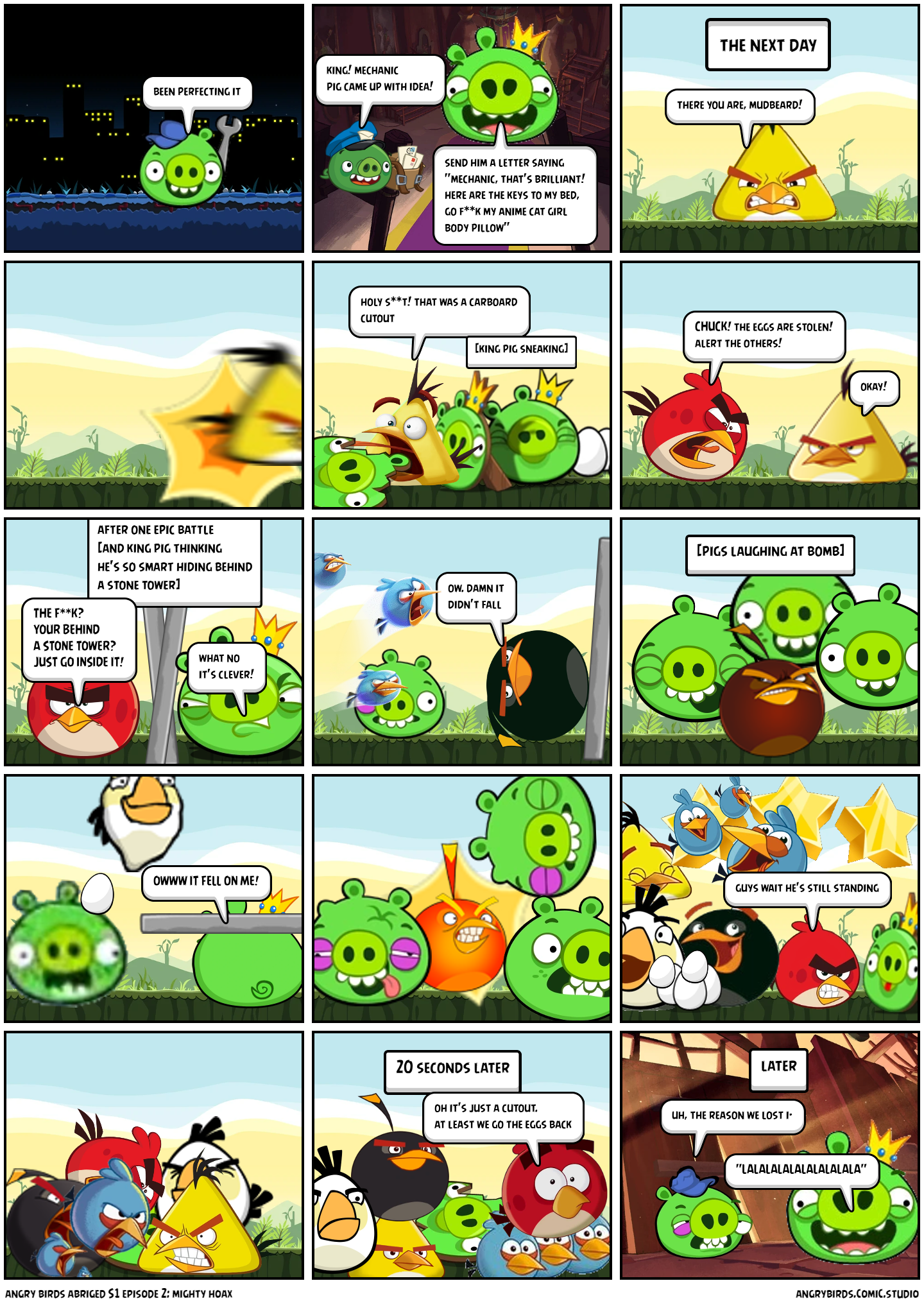 angry birds abriged S1 episode 2: mighty hoax