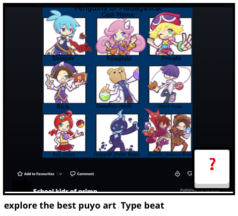 explore the best puyo art  Type beat