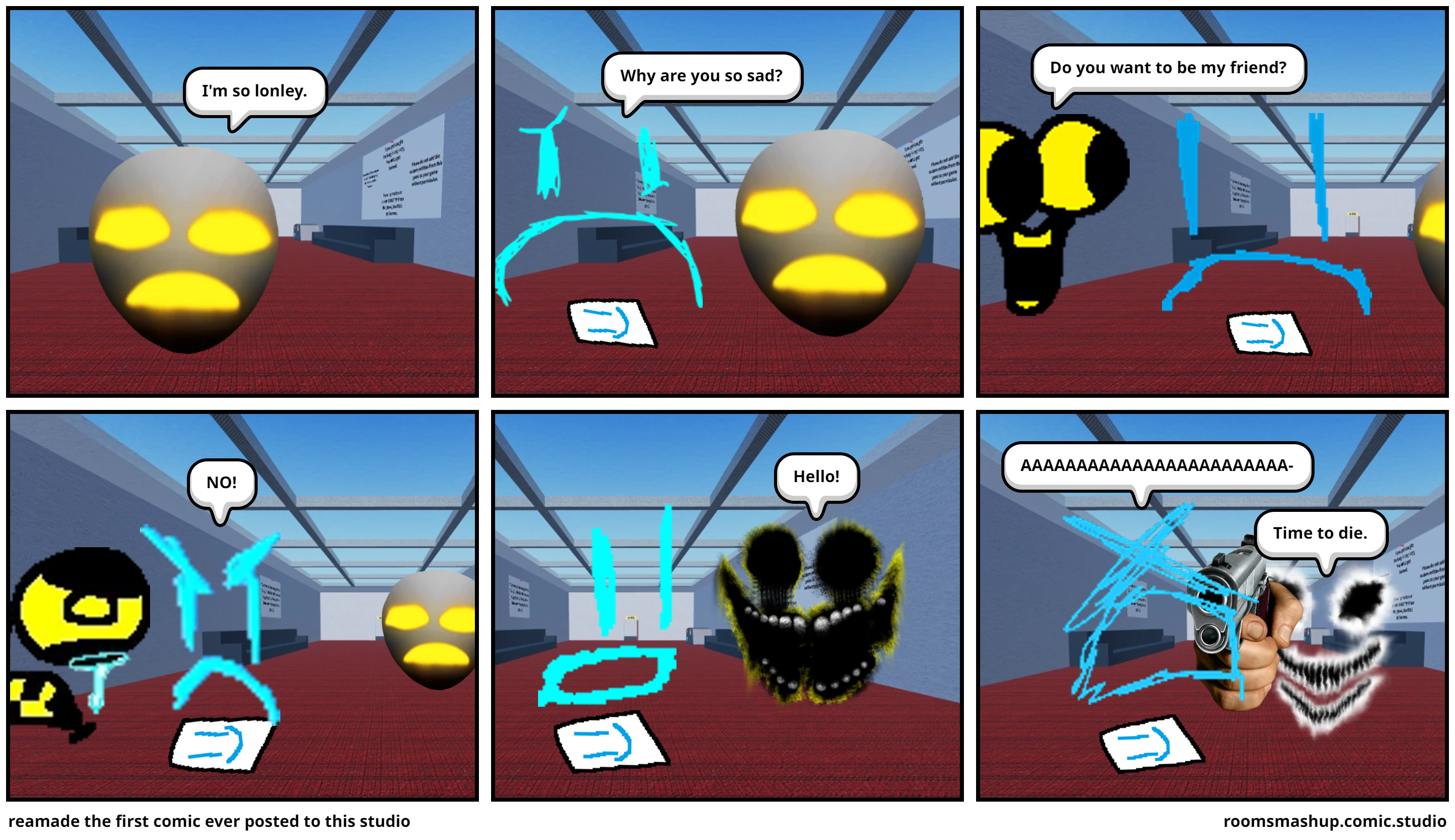 reamade the first comic ever posted to this studio