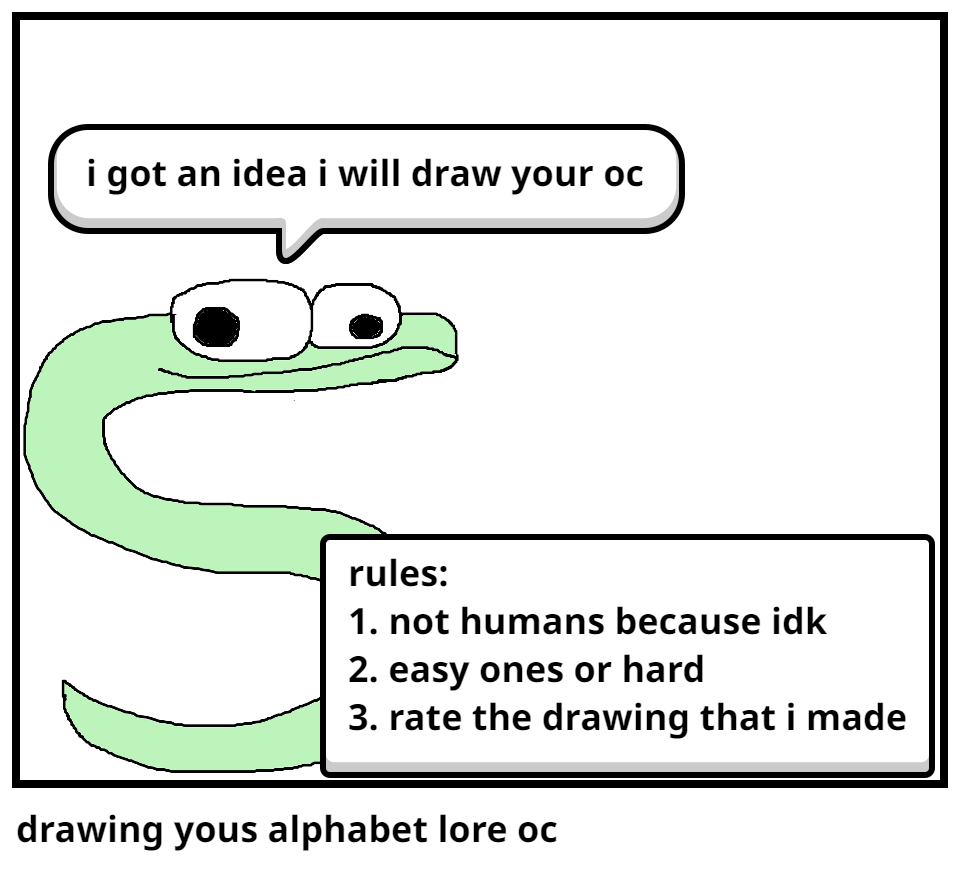 drawing yous alphabet lore oc