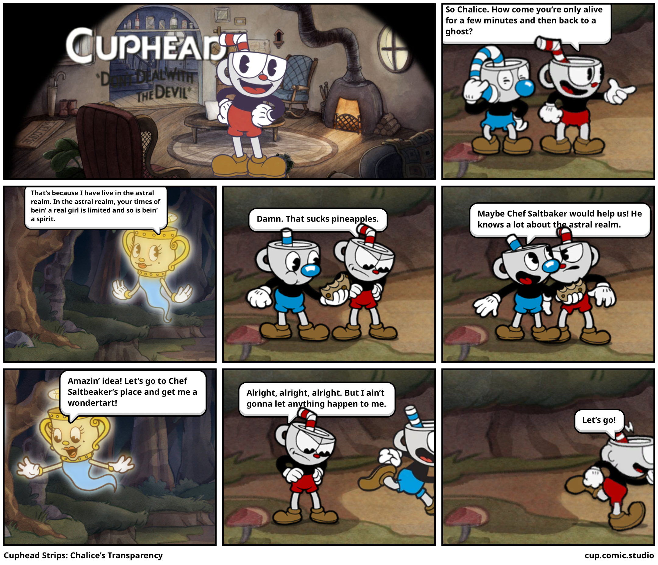Cuphead Strips: Chalice’s Transparency