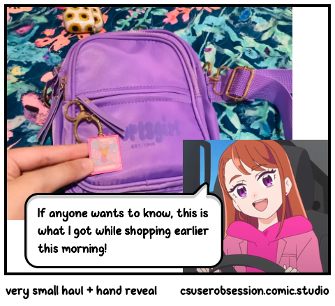 very small haul + hand reveal