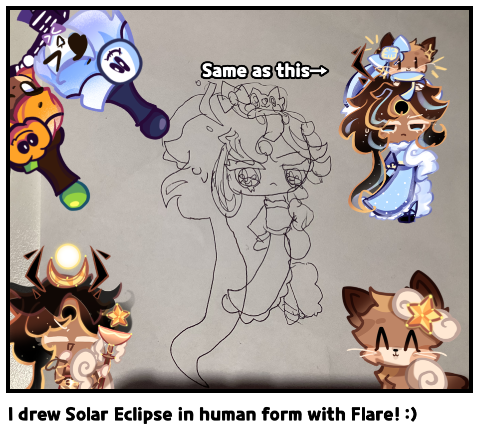 I drew Solar Eclipse in human form with Flare! :)