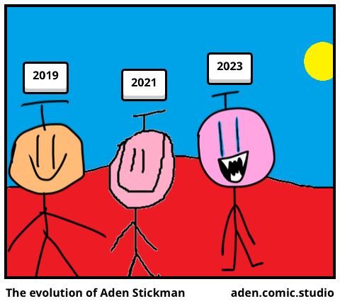 The evolution of Aden Stickman 