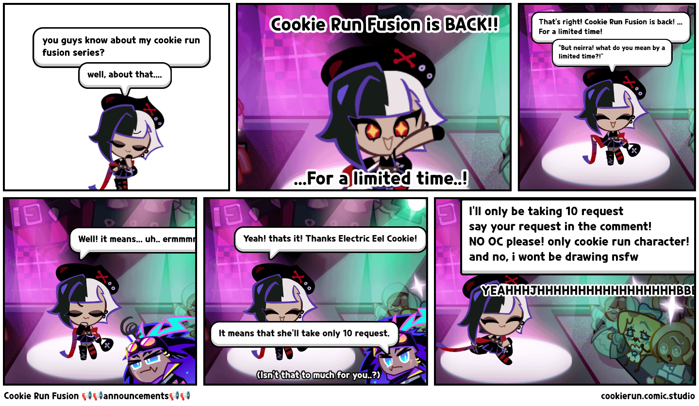 Cookie Run Fusion 📢📢announcements📢📢 - Comic Studio