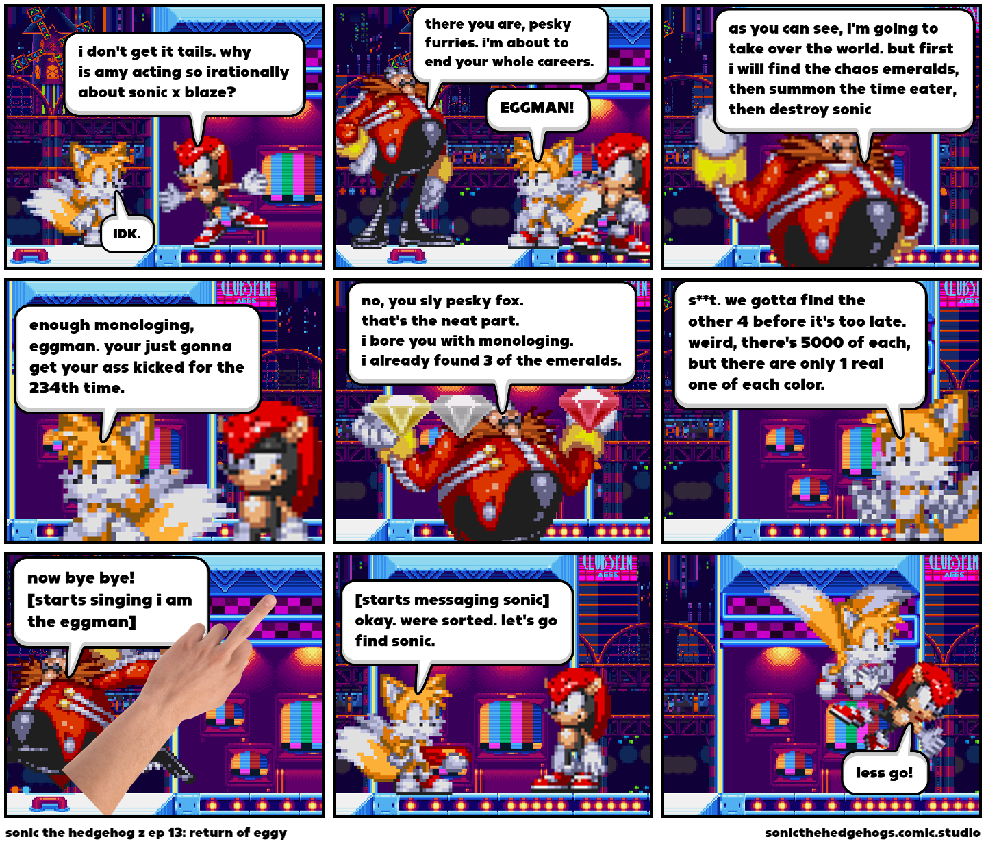 sonic the hedgehog z ep 11: amy's rage - Comic Studio