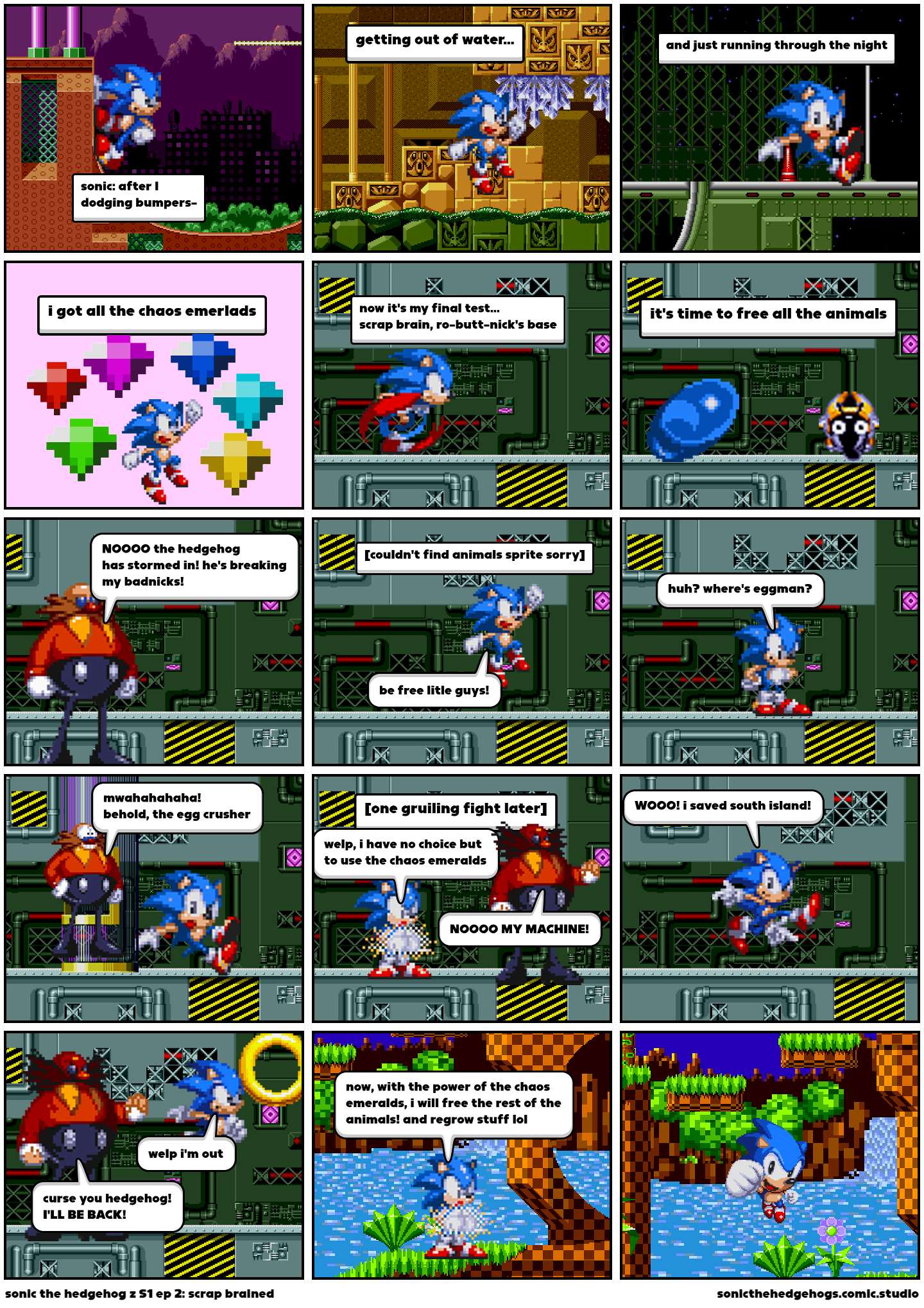Sonic the hedgehog z full series - Comic Studio