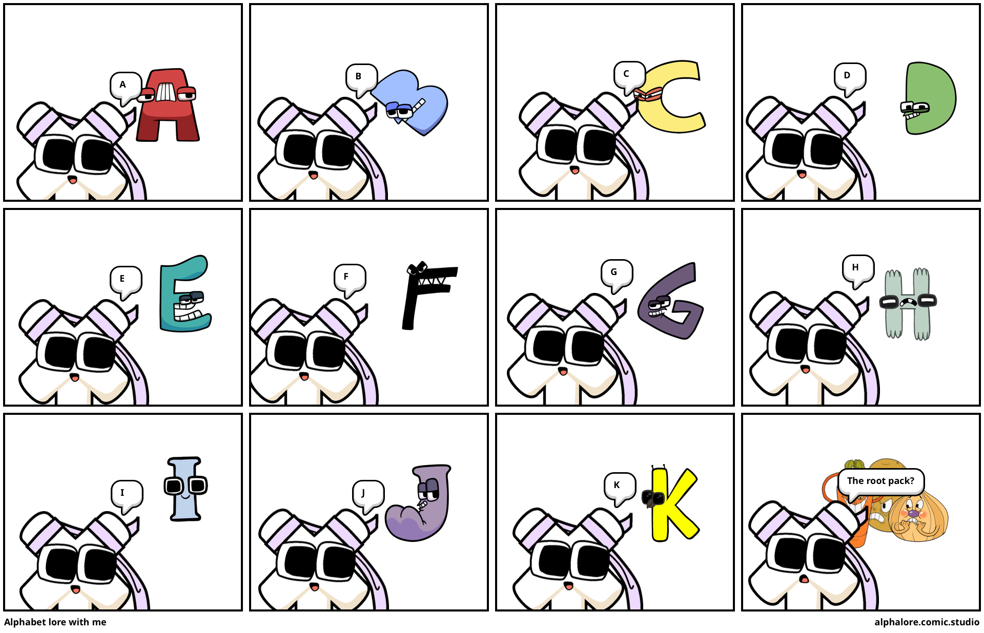 J, Alphabet Lore - Alphabet Lore - Sticker