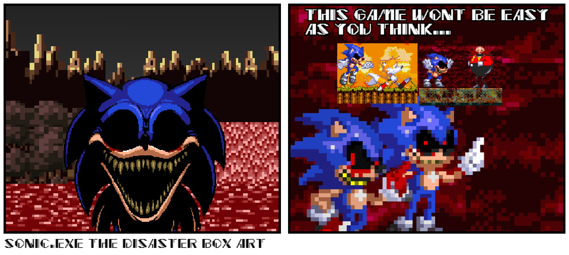 SONIC.EXE THE DISASTER BOX ART