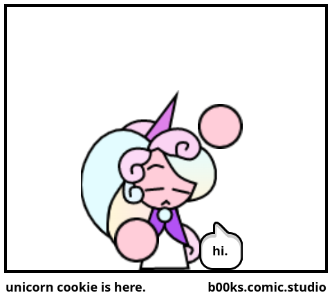 unicorn cookie is here.