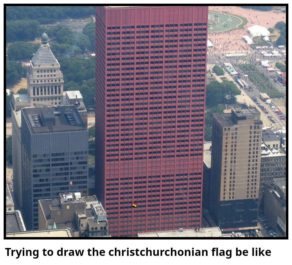 Trying to draw the christchurchonian flag be like