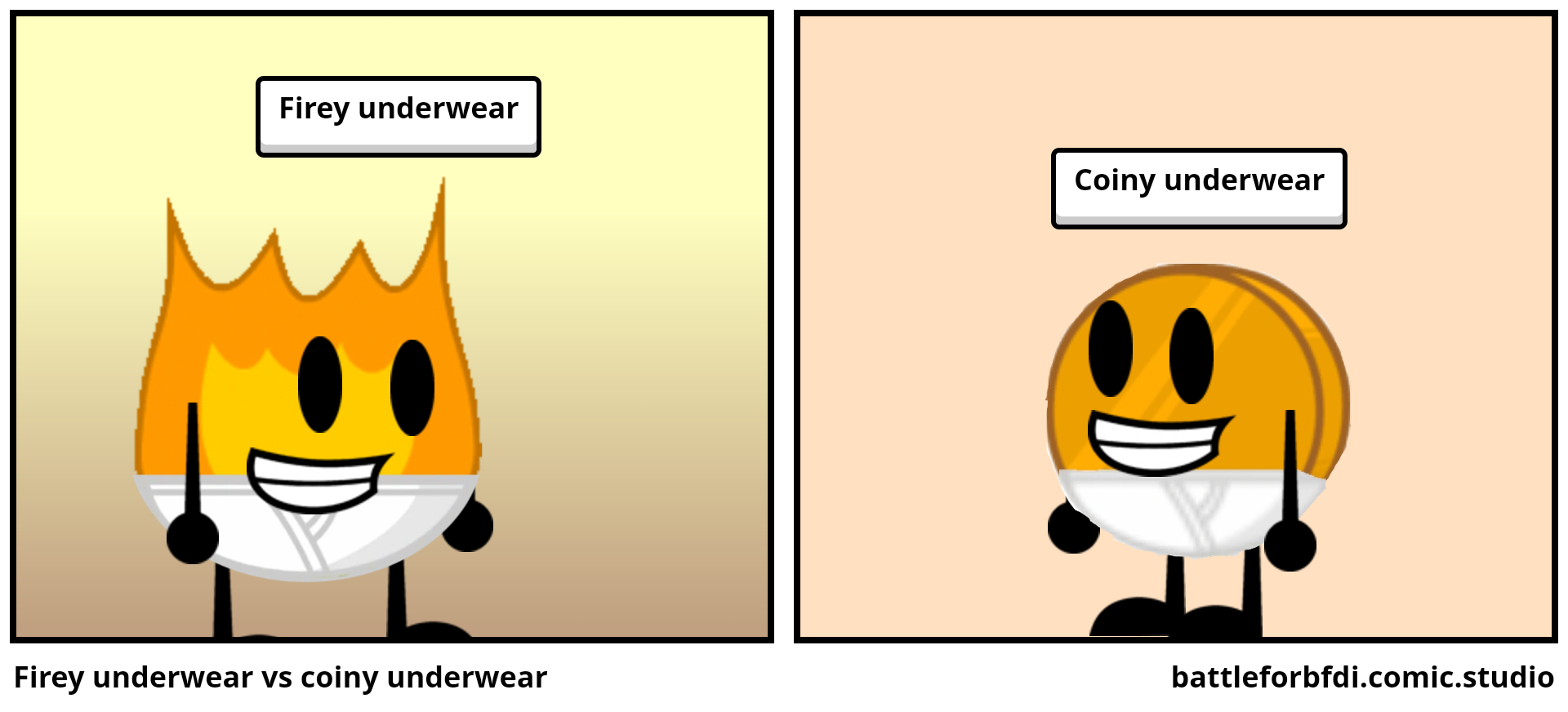 Firey underwear vs coiny underwear