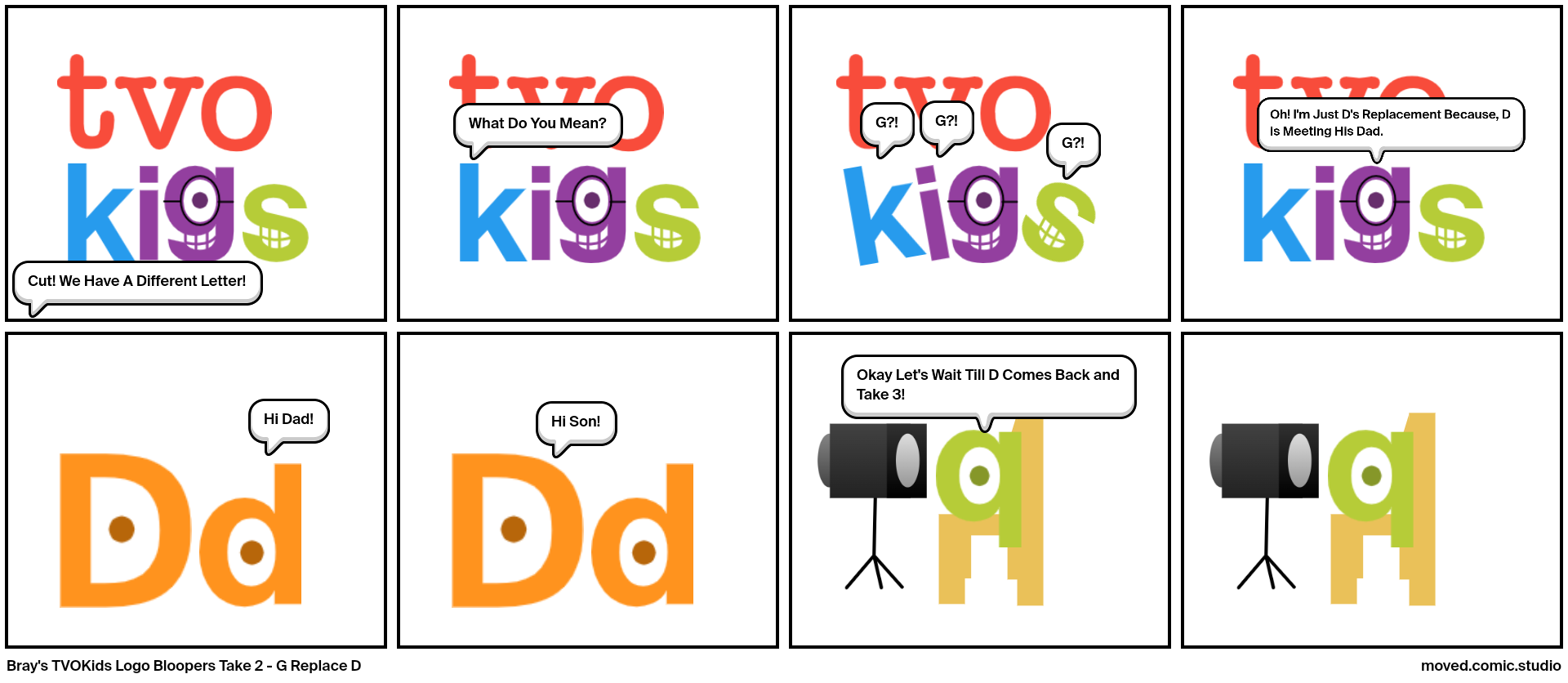 Mr. D is a letter in TVOKids Logo Bloopers. in 2023