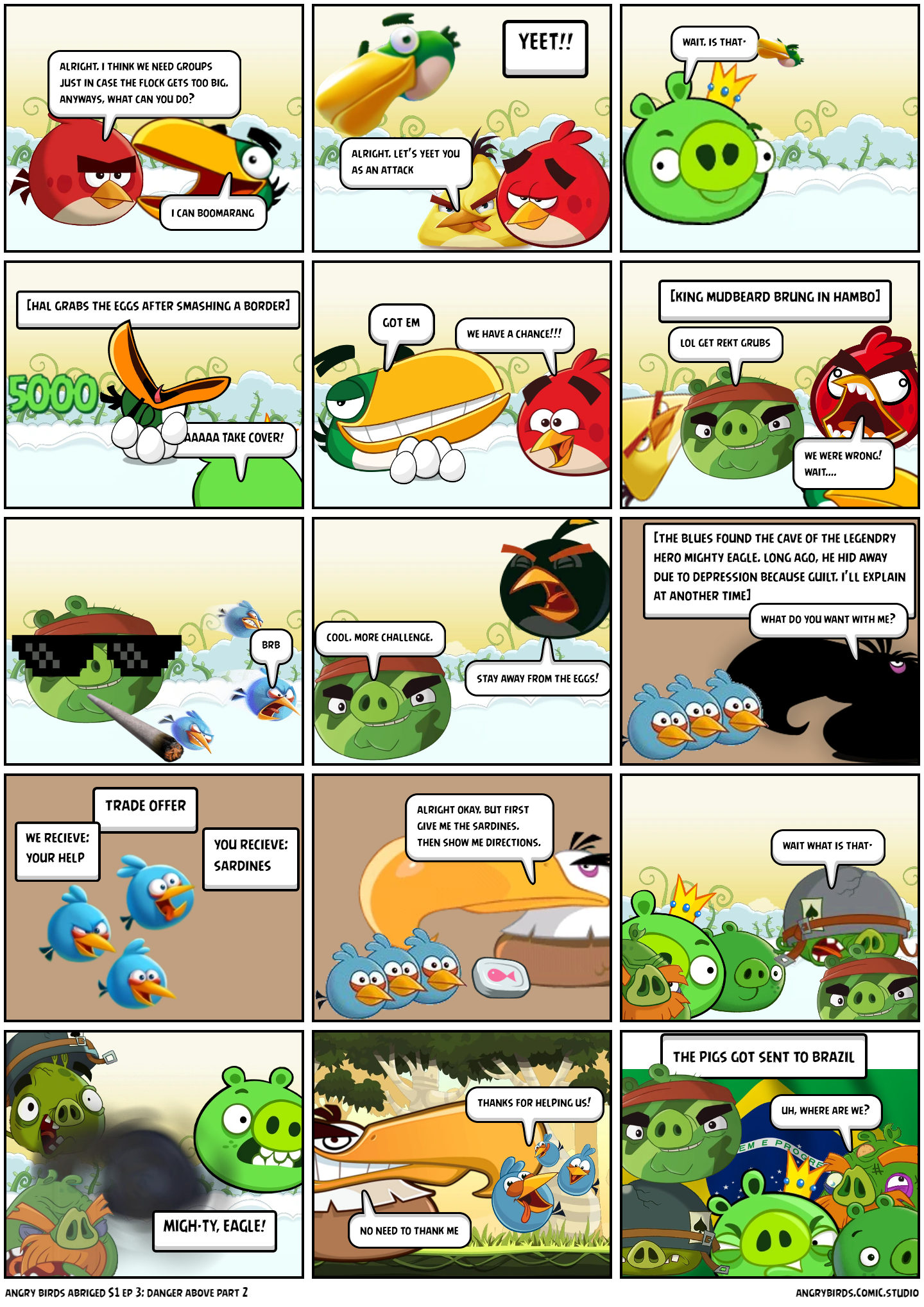 angry birds abriged S1 ep 3: danger above part 2