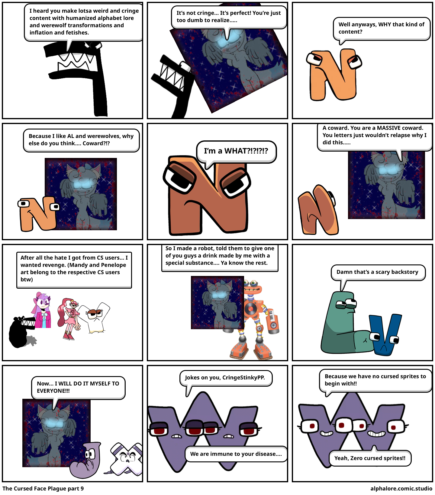 Cringe alphabet lore Comic Studio - make comics & memes with