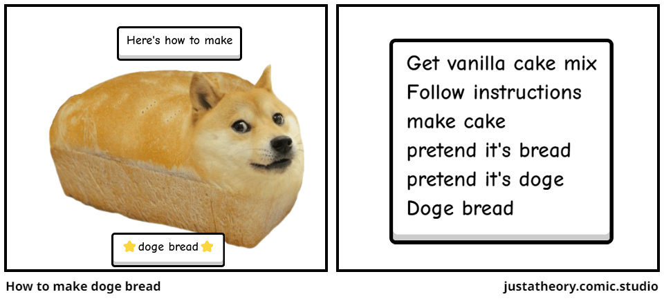 How to make doge bread