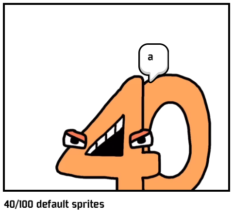 40/100 default sprites