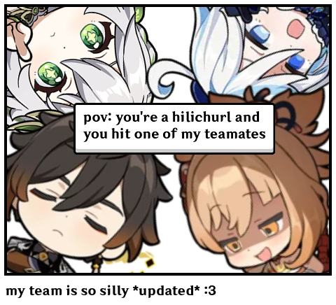 my team is so silly *updated* :3