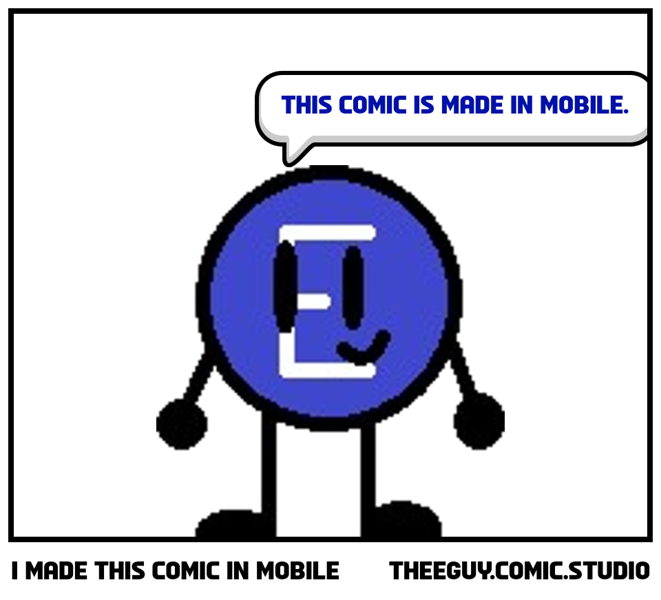 I made this comic in mobile