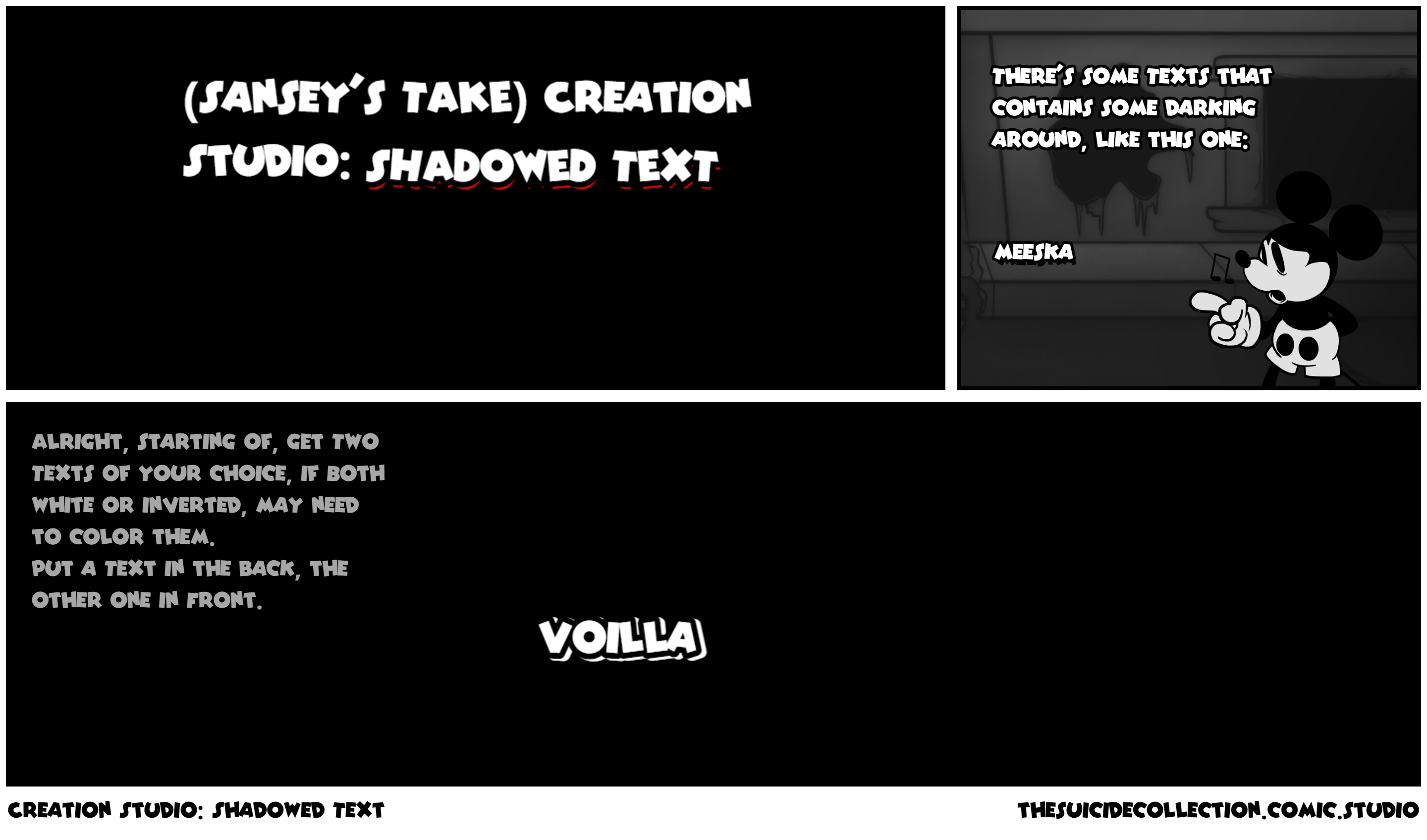 Creation Studio: Shadowed Text