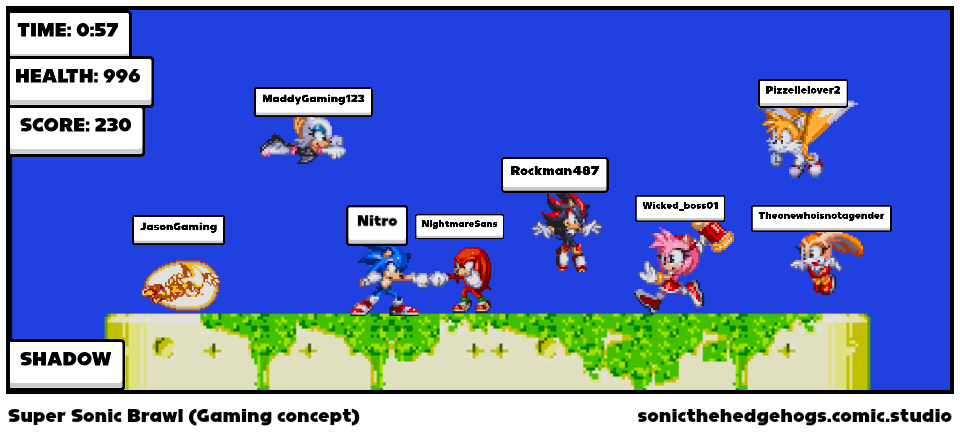 Super Sonic Brawl (Gaming concept)