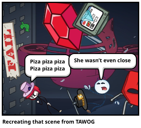 Recreating that scene from TAWOG