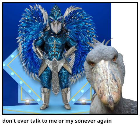 don't ever talk to me or my sonever again - Comic Studio
