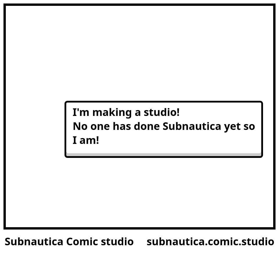 Subnautica Comic studio