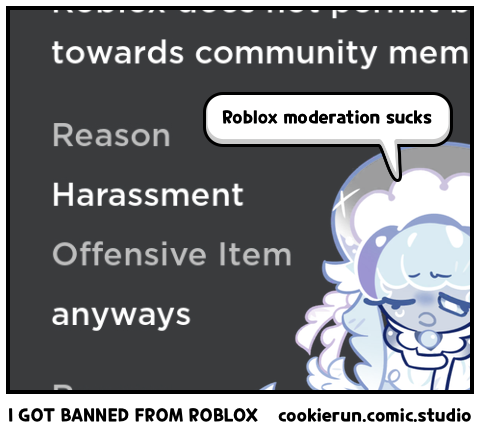 I GOT BANNED FROM ROBLOX