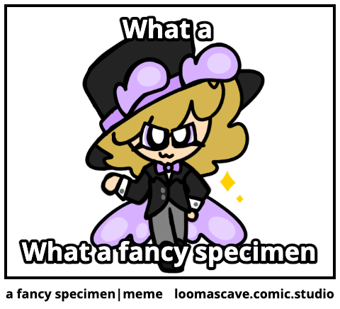 a fancy specimen|meme