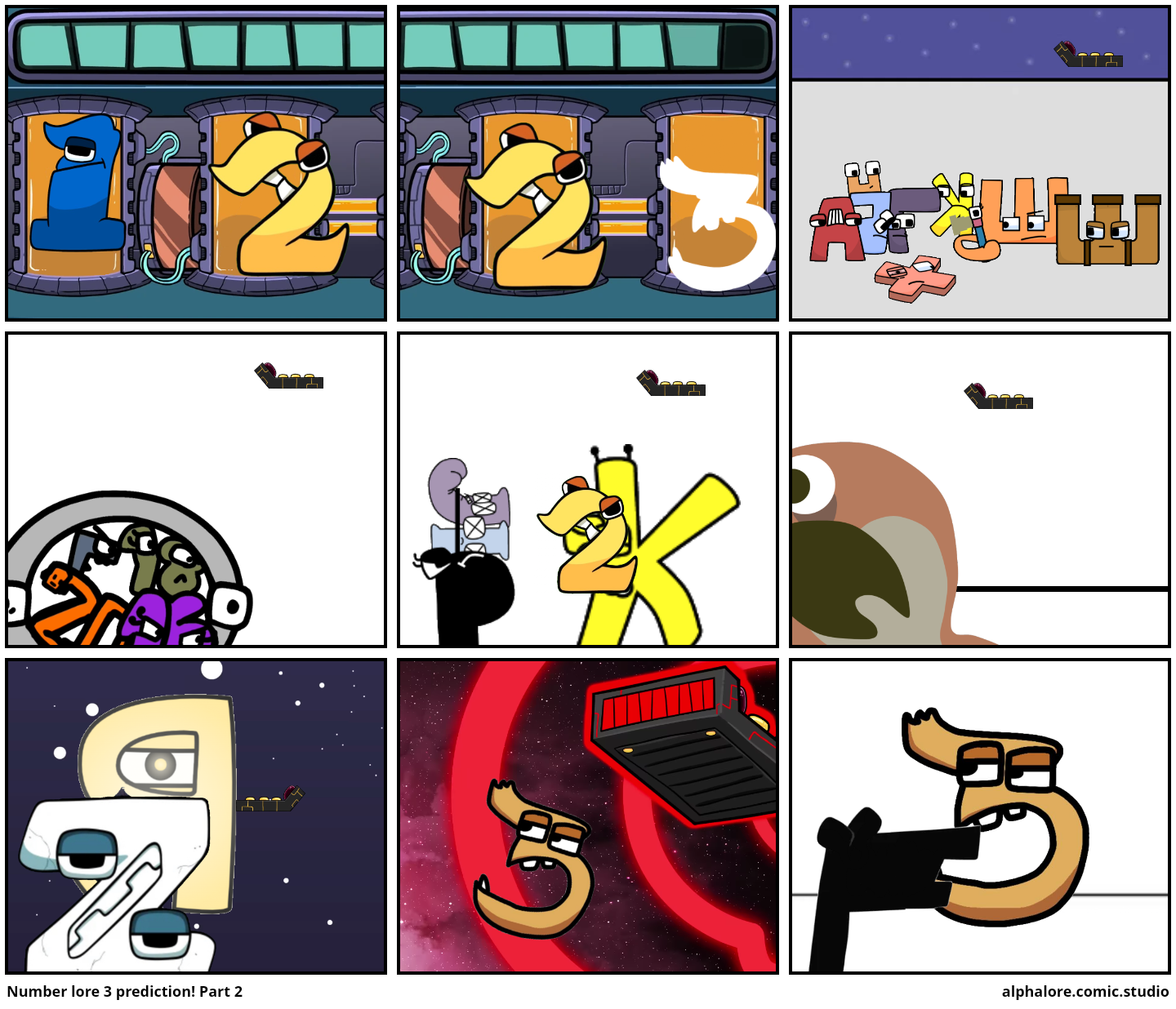 F and I meets a new villian: new alphabet lore comic studio : r