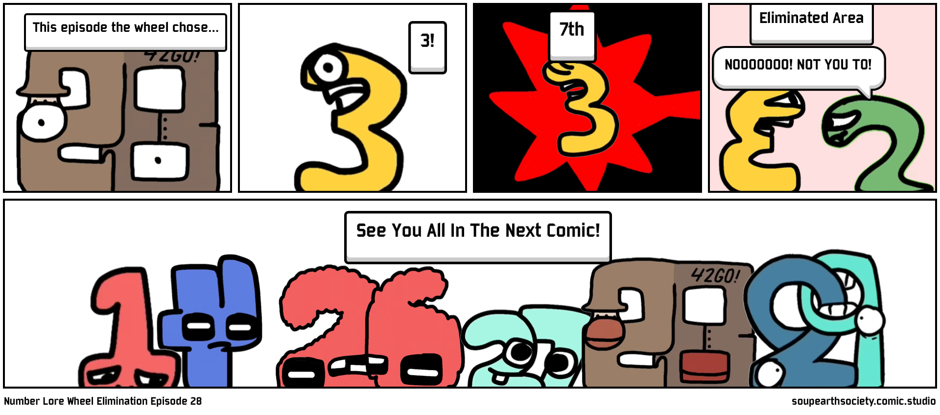 Number Lore Wheel Elimination Episode 28 - Comic Studio