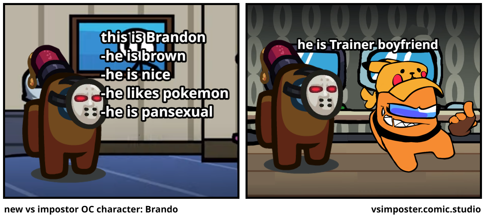new vs impostor OC character: Brando