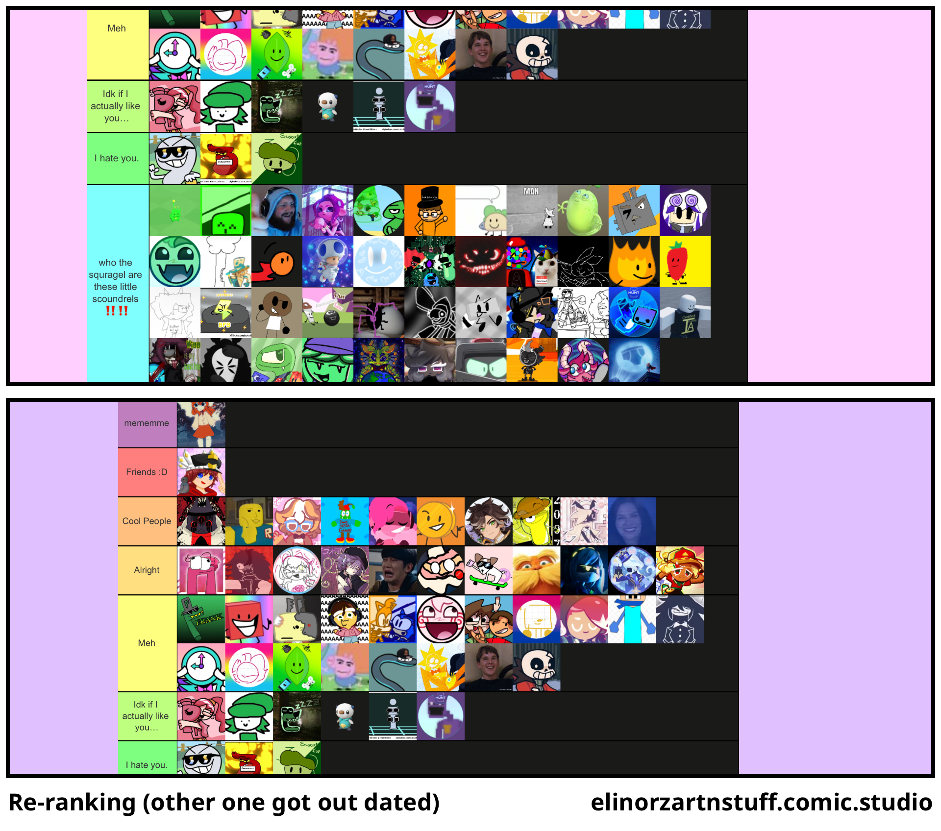 Re-ranking (other one got out dated)