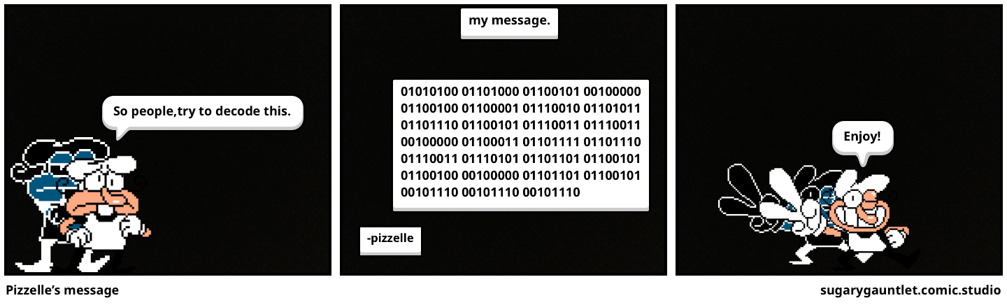 Pizzelle’s message