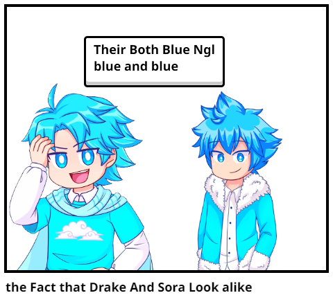 the Fact that Drake And Sora Look alike