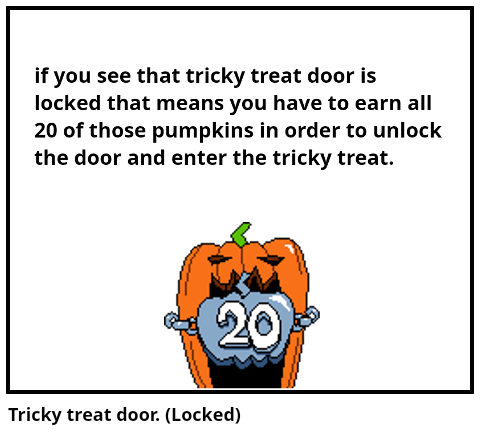 Tricky treat door. (Locked)