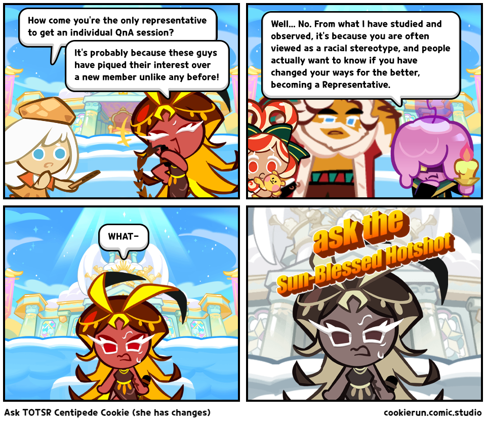 Ask TOTSR Centipede Cookie (she has changes) - Comic Studio