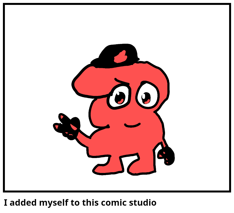 I added myself to this comic studio