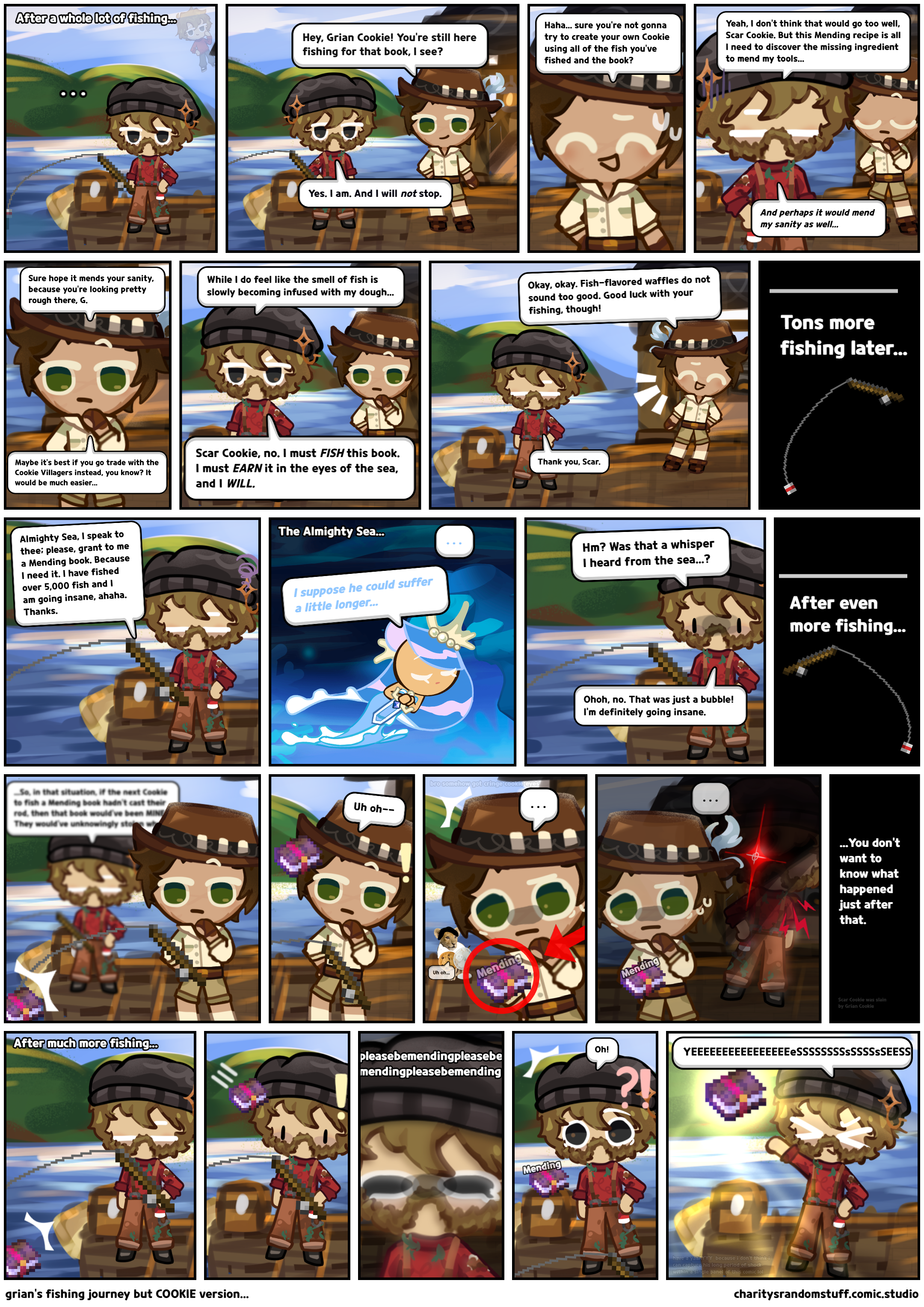 grian's fishing journey but COOKIE version...