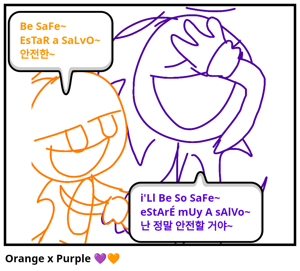 Orange x Purple 💜🧡