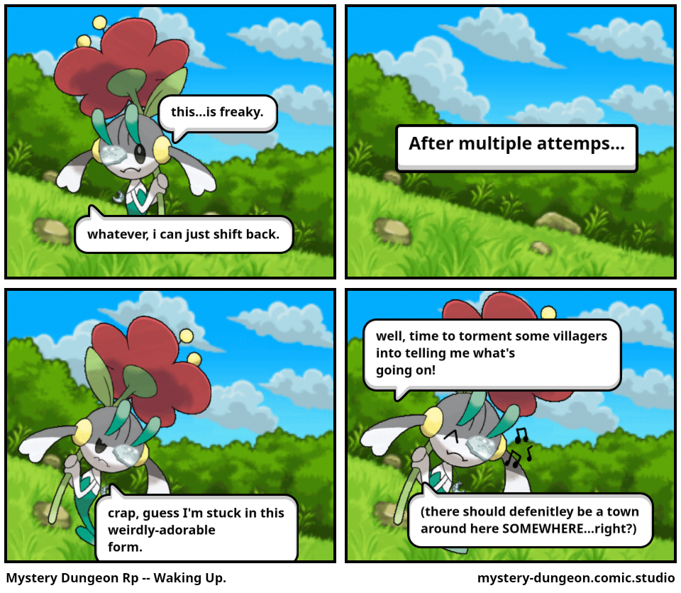 Mystery Dungeon Rp -- Waking Up.
